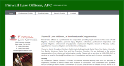 Desktop Screenshot of finwalllaw.com